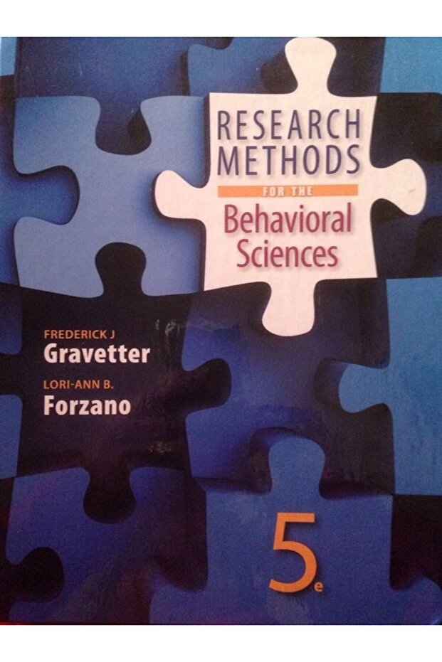 Research Methods for the Behavioral Sciences, 5th Edition - 1