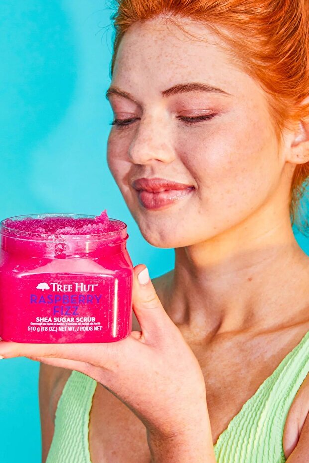 Tree Hut Raspberry Fizz Shea Sugar Scrub Vücut Peelingi 510GR - 7