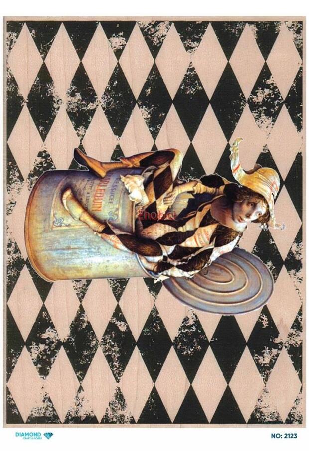 Diamond Rice Decoupage Paper - 2123
