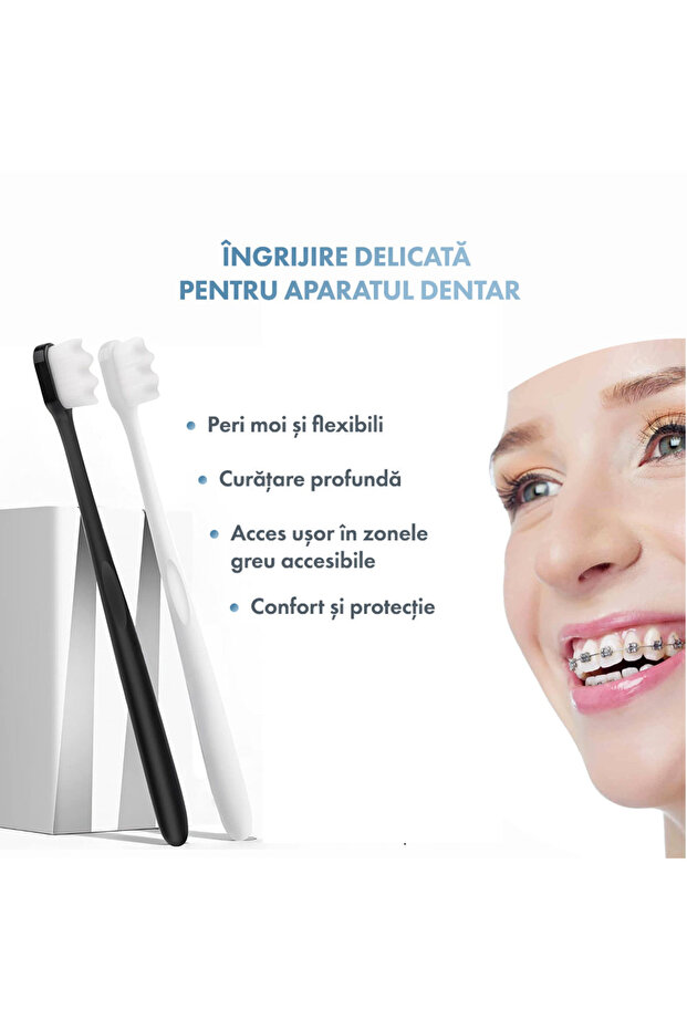 Set of 9 NanoClean™ toothbrushes with 20,000 ultra-soft bristles, for sensitive teeth and gums - 7