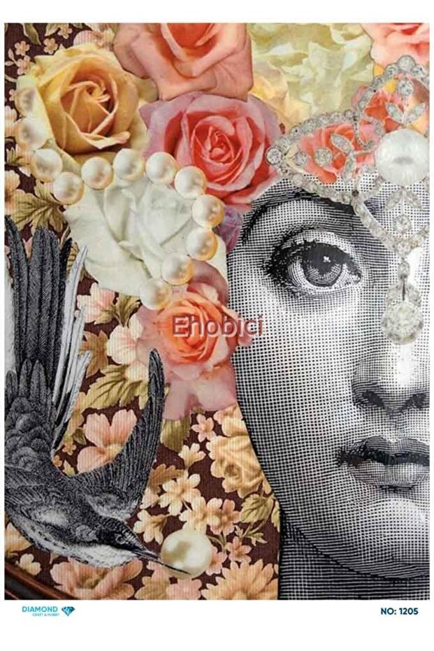 Diamond Rice Decoupage Paper - 1205