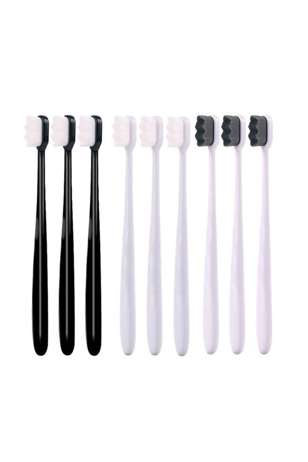 Set of 9 NanoClean™ toothbrushes with 20,000 ultra-soft bristles, for sensitive teeth and gums - 1