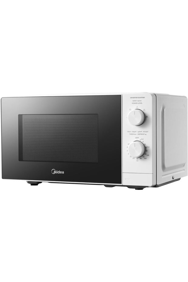 - 20 liter single microwave with 5 power levels, 700 W, defrost function
