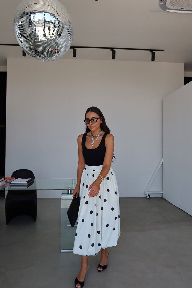 Puantiyeli Balon Etek - 1