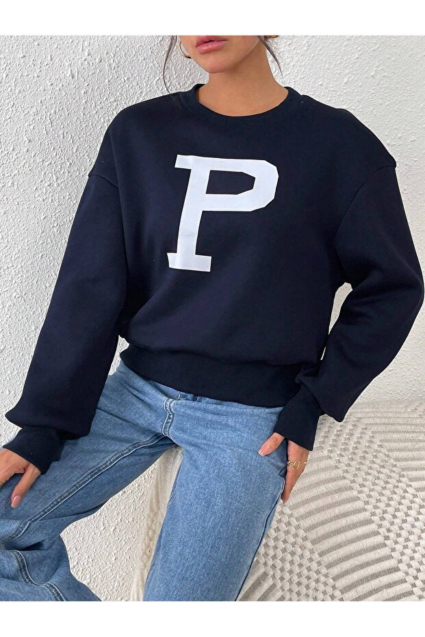 سويت شيرت بحرف P - 4