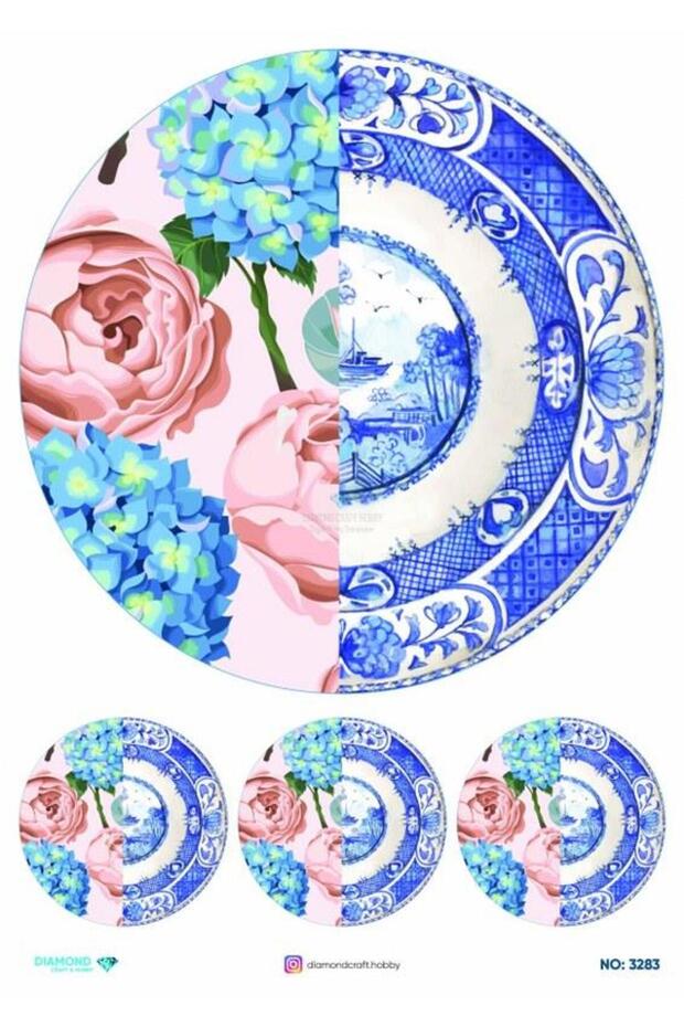 Diamond Rice Decoupage Paper - 3283