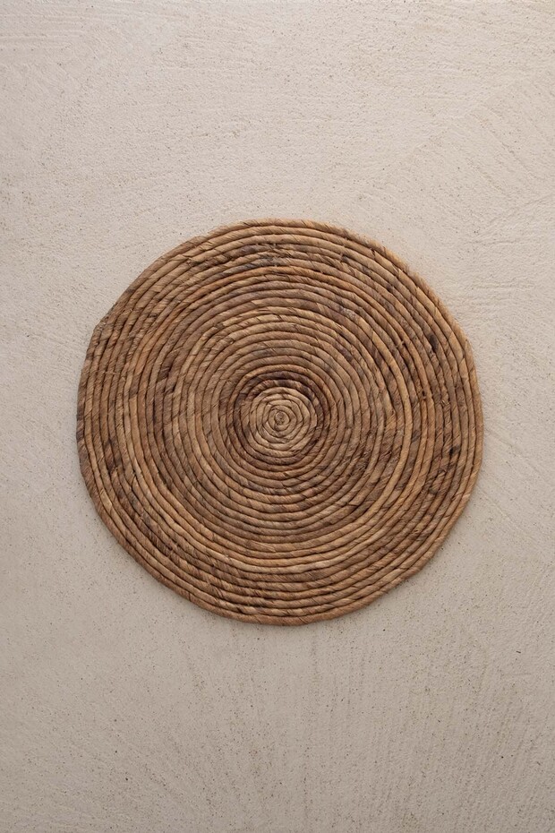 Round American Plate Made of Banana Fiber