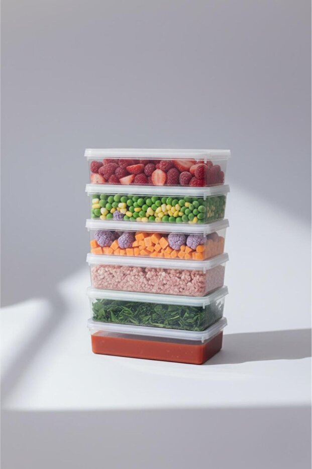 6-Layer Deep Storage Container with Lid Refrigerator Organizer 1.5 Lt - 3