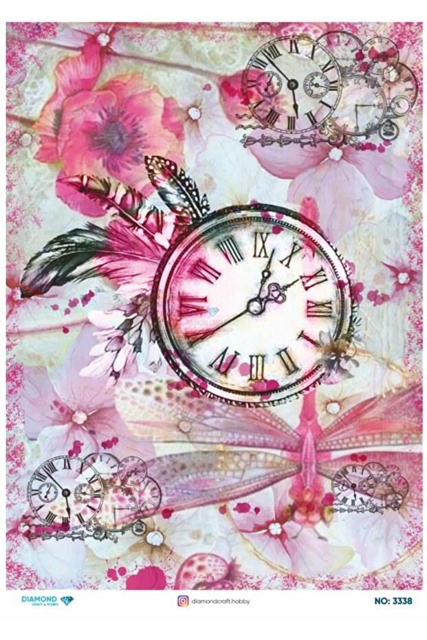 Diamond Rice Decoupage Paper - 3338