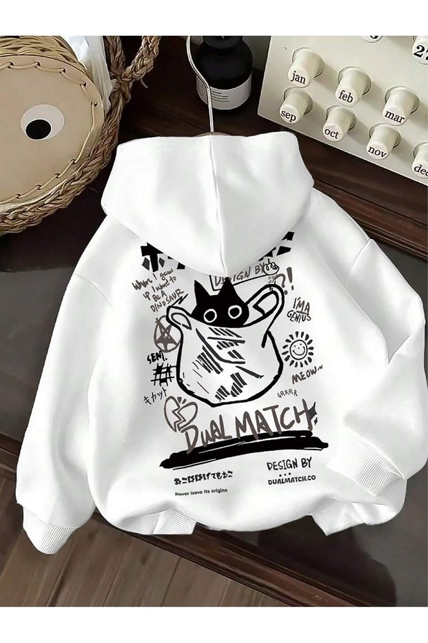 Manfinity Homme Men's Casual Letter Print Hoodie with Drawstring, Suitable for Autumn