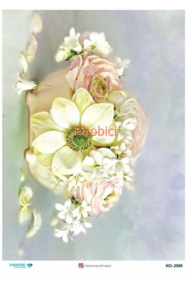 Diamond Rice Decoupage Paper - 2585