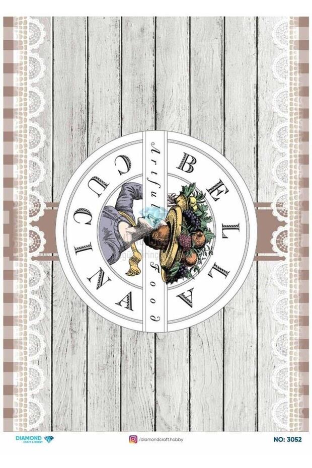 Diamond Rice Decoupage Paper - 3052