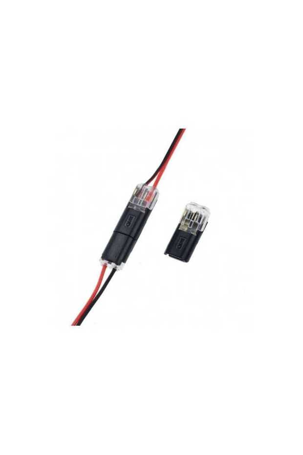 Quick connector for two wires with lock - 1