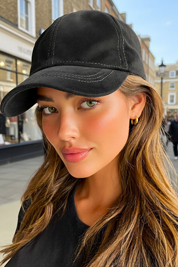 Premium Women's Genuine Leather Nubuck Hat
