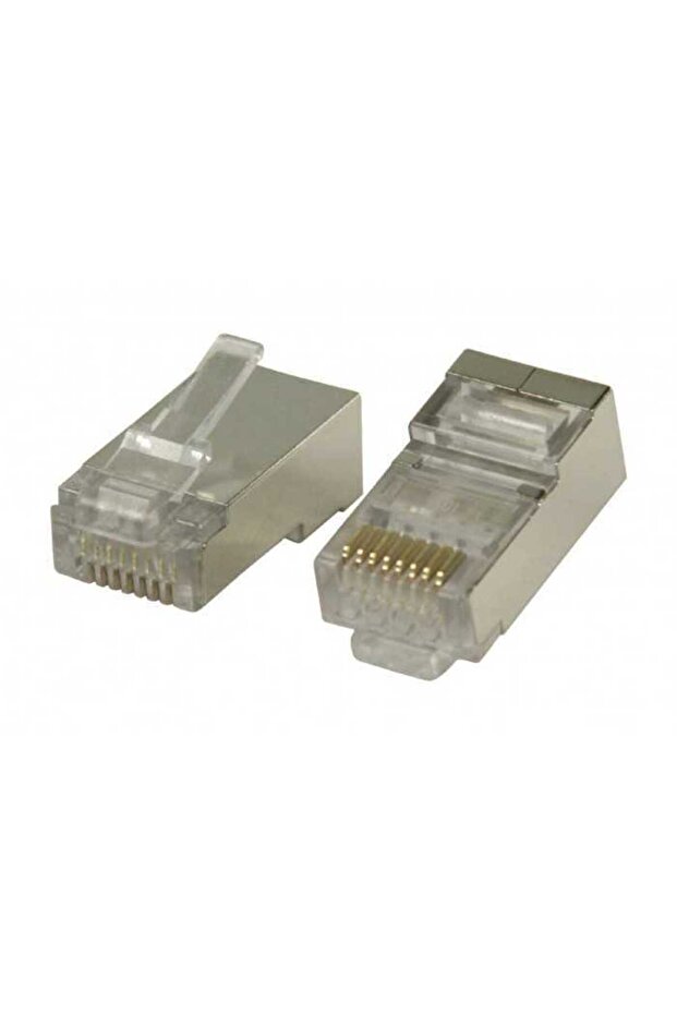 RJ45 plug for STP CAT6 cable, twisted pair, set of 10 pieces - 1