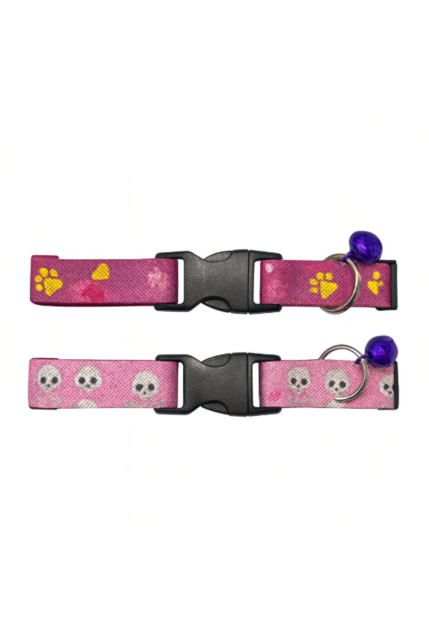 منقوش طوق للقطط مع جرس - 5