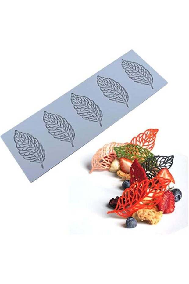 Hollow Leaf Candy Mold, Chocolate Candy 3D Hollow Leaf Silicone Mold, Sugar Craft Cake Decorat