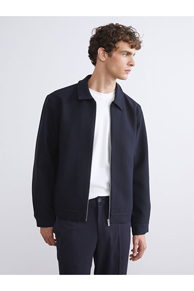 Vizyon New Season Standard Fit Shirt Collar Men's Jacket