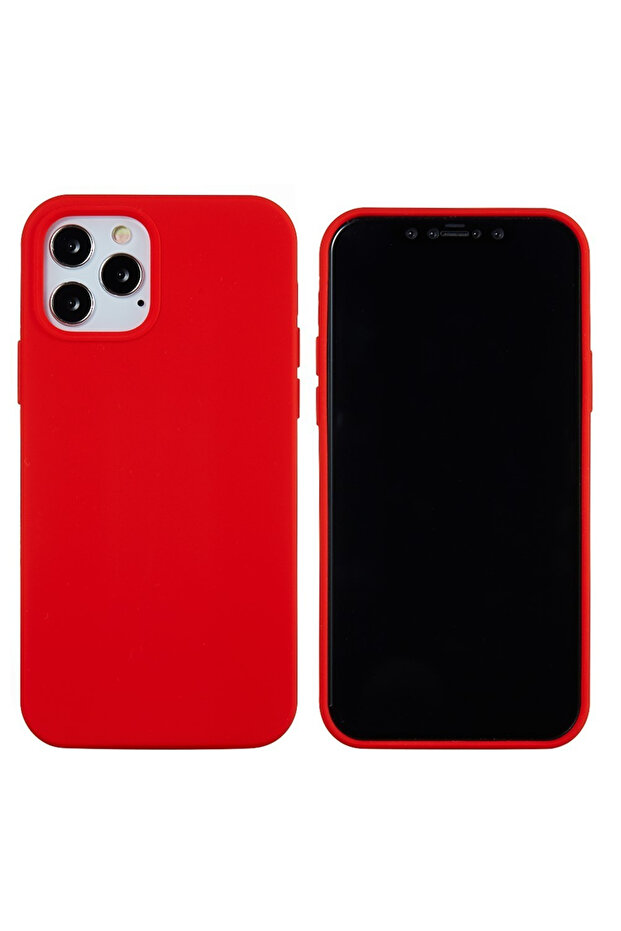Protective case compatible with Apple iPhone 13 Mini Liquid Silicone Red - 1