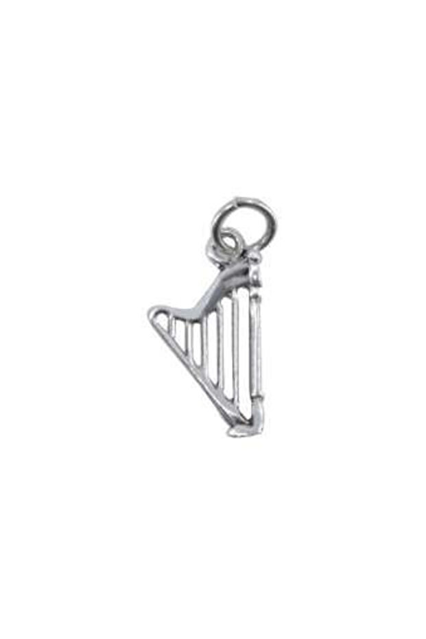 925 Silver Harp Pendant - 1