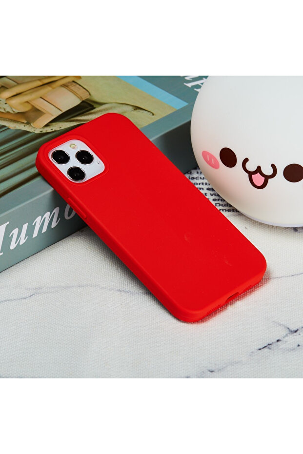 Protective case compatible with Apple iPhone 13 Mini Liquid Silicone Red - 5