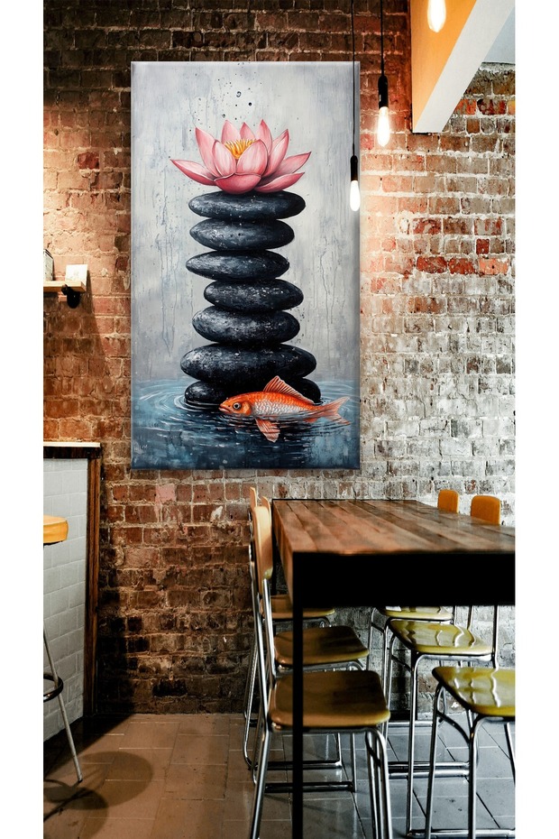 LOTUS DENGE BASKI KANVAS TABLO - 3