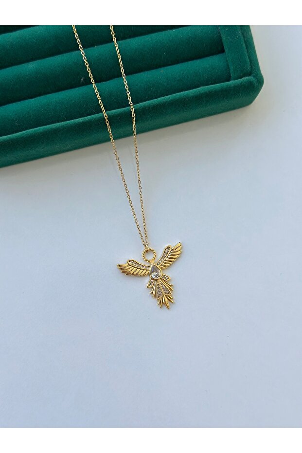 VİP Zirkon Taşlı Çelik Kolye - 3