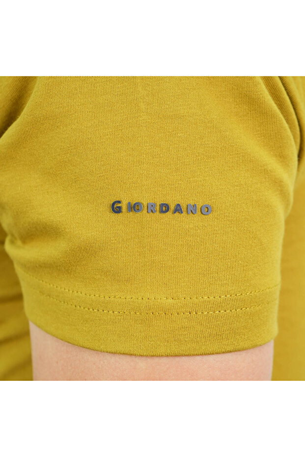 تي شيرت رجالي قطني بياقة دائرية وقصة ضيقة وأكمام قصيرة - 4