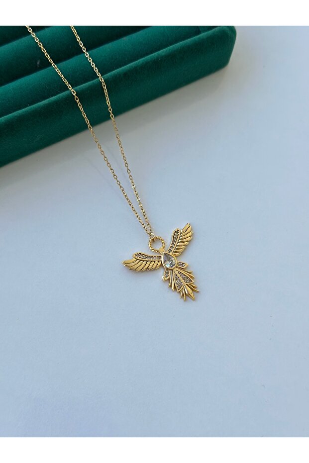 VİP Zirkon Taşlı Çelik Kolye - 2