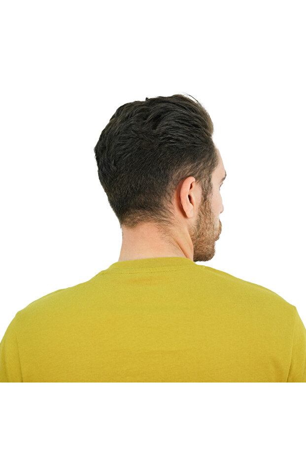 تي شيرت رجالي قطني بياقة دائرية وقصة ضيقة وأكمام قصيرة - 5