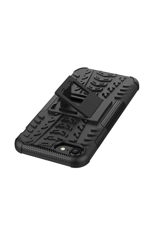 Case compatible with Apple iPhone X Defender Model 3 with Stand, Black - 7