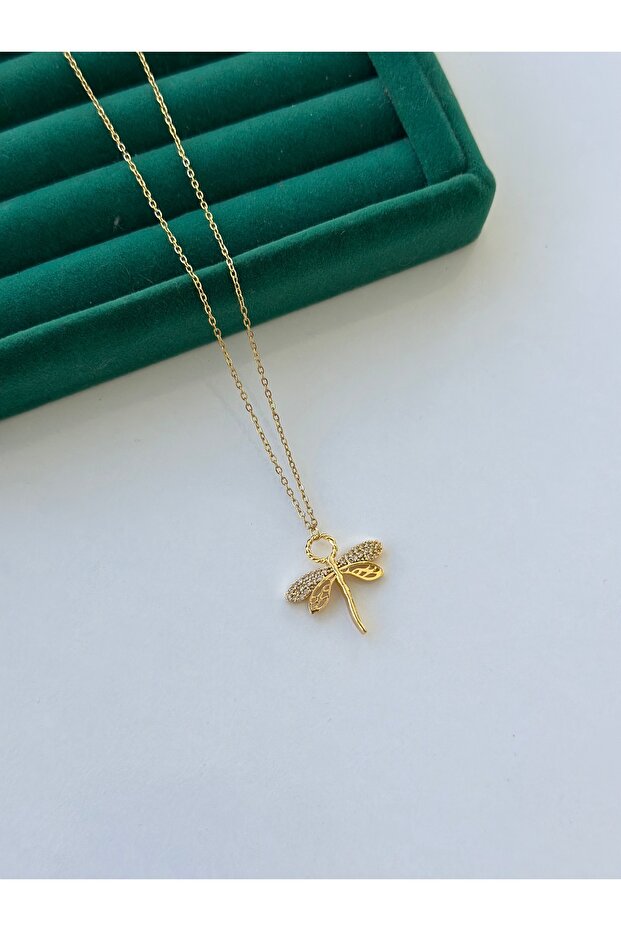 VİP Zirkon Taşlı Çelik Kolye - 3