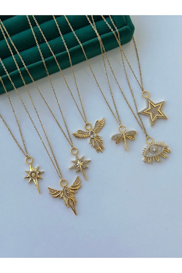 VİP Zirkon Taşlı Çelik Kolye - 4