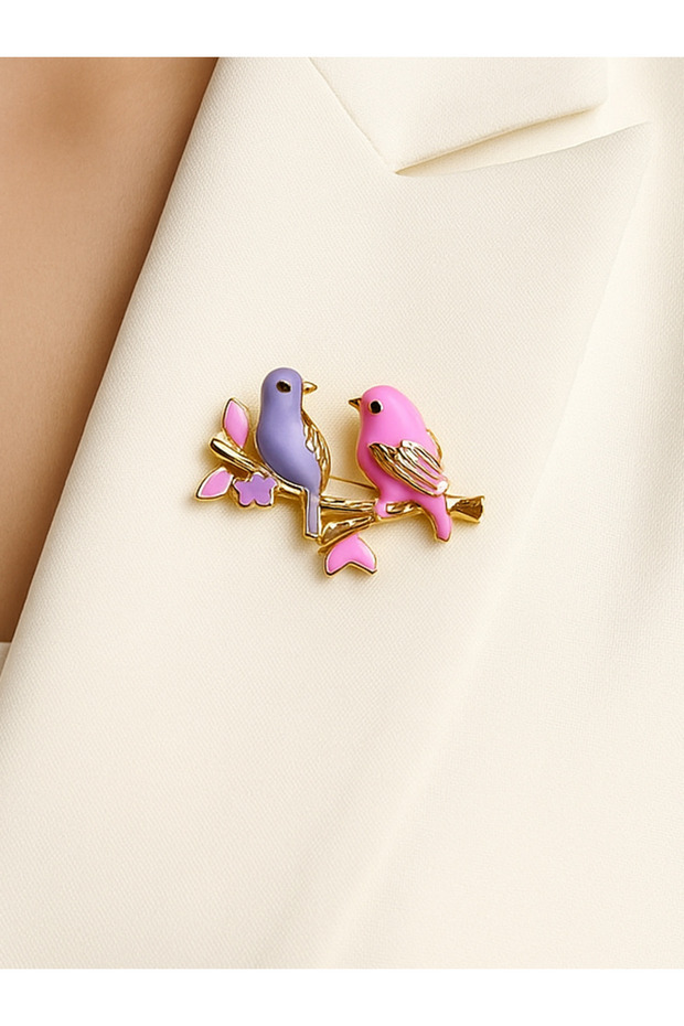 Kadın Kuşlar Broş - 1