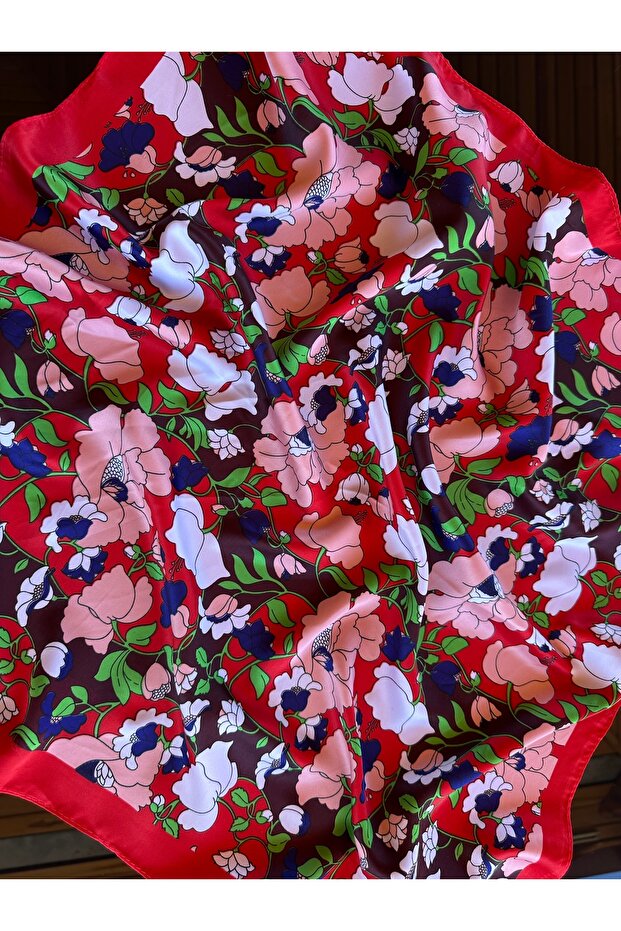 Brand Model Patterned Scarf Models - 1