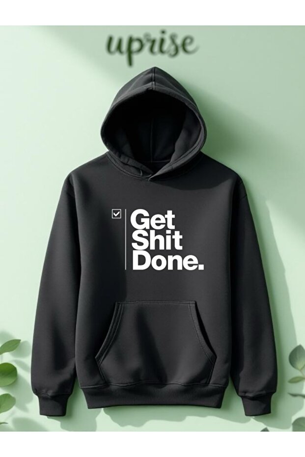 سترة رياضية كبيرة الحجم من القطن المطبوع بثلاث خيوط من Get Done