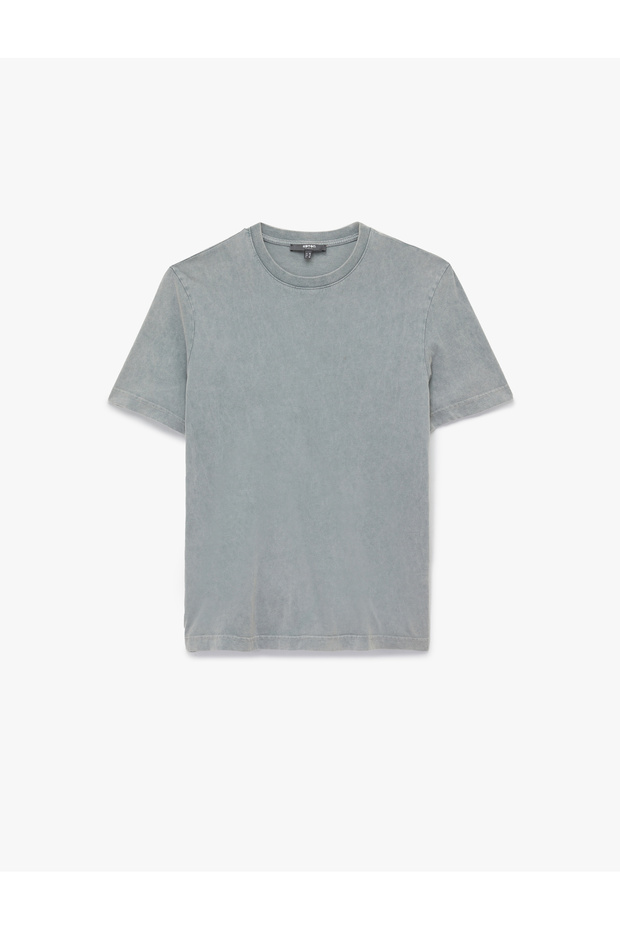 Regular Fit Short Sleeve Cotton Crew Neck T-Shirt