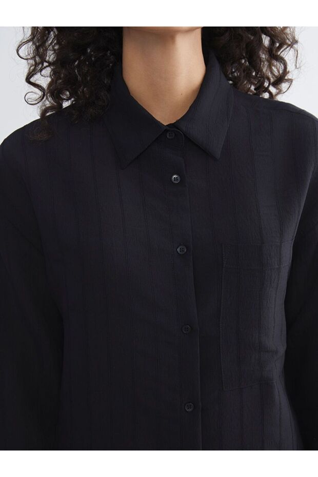 LCW Modest Loose Fit Kadın Gömlek Tunik - 3
