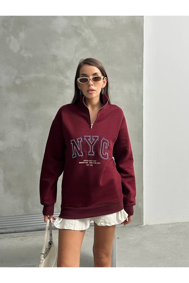 Women's Zipper Detailed Sweat