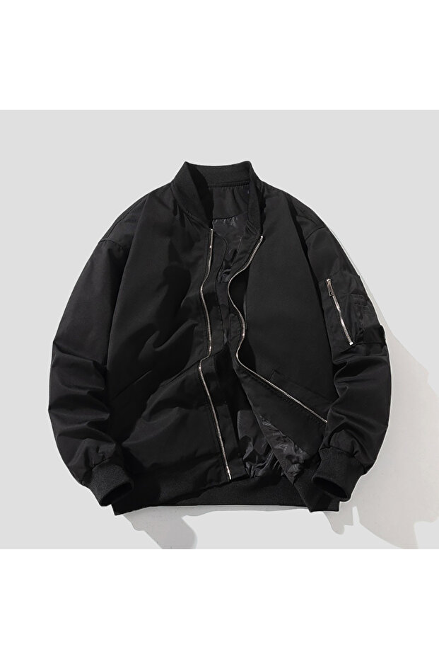 Men's Bomber Jacket Loose Fit Windproof