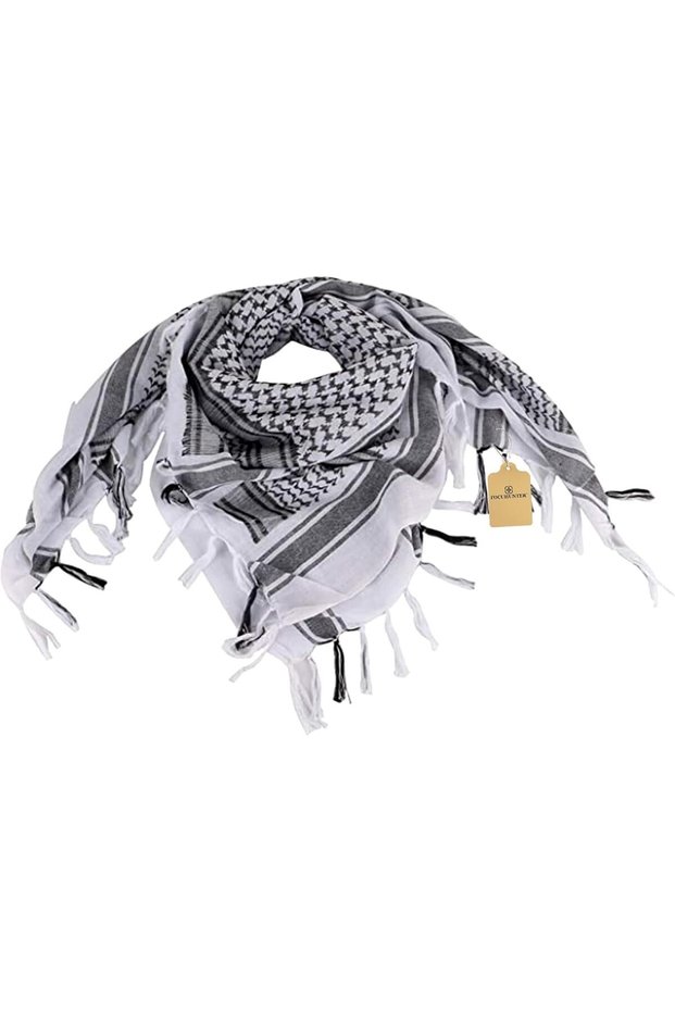 FOCUHUNTER Shemagh Scarf Military Tactical Desert Keffiyeh Scarf Head Neck Scarf Cotton 43x43 inches