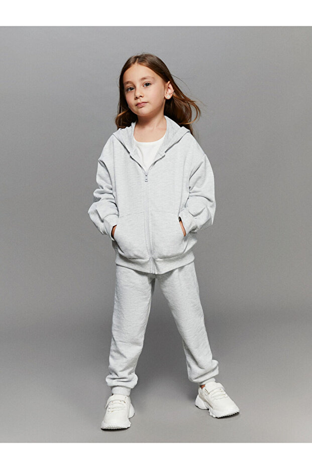 Beli Lastikli Kız Çocuk Eşofman Altı - 1