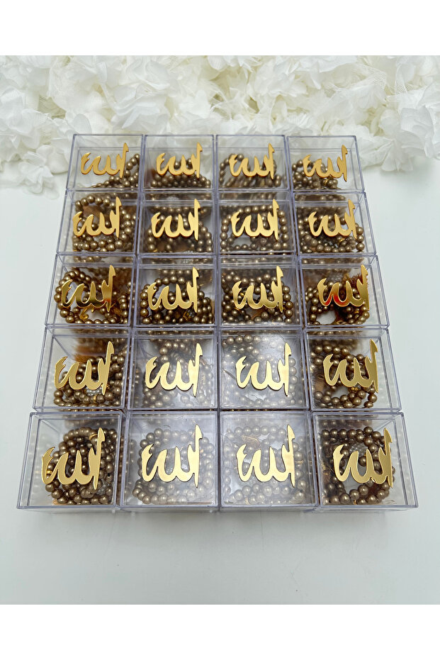 20 سبحة لؤلؤ هدايا داخل علبة (للمولد والحج والعمرة والختان)