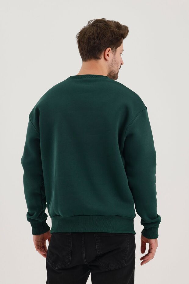 Erkek Basic Uzun Kollu Salaş 3 Lü Sweatshirt - 7