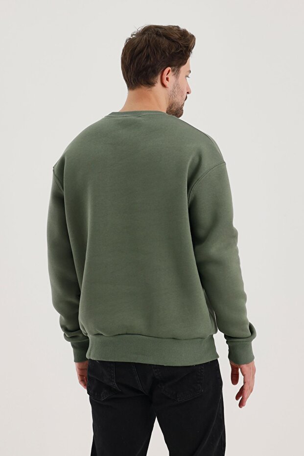 Erkek Basic Uzun Kollu Salaş 3 Lü Sweatshirt - 6