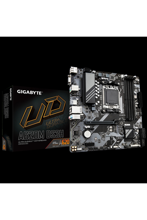 A620M-DS3H DDR5 HDMI DP PCIe 16X v4.0 AM5 mATX - 1