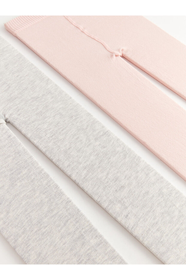 Pembe Basic Kız Çocuk Külotlu Çorap 3'lü - 3