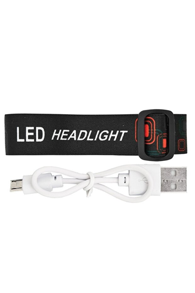 Lanternă frontală LED cu încărcare USB - 4