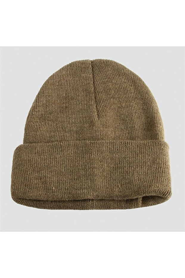 Double Layer 1St Quality Colorful Beanie (Wholesale Beanie Gloves) - Brown-1