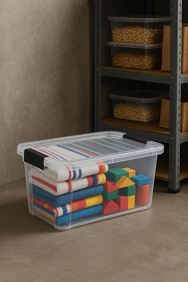 34 L Transparent Storage Box & Organizing Box & Toy Box - 3